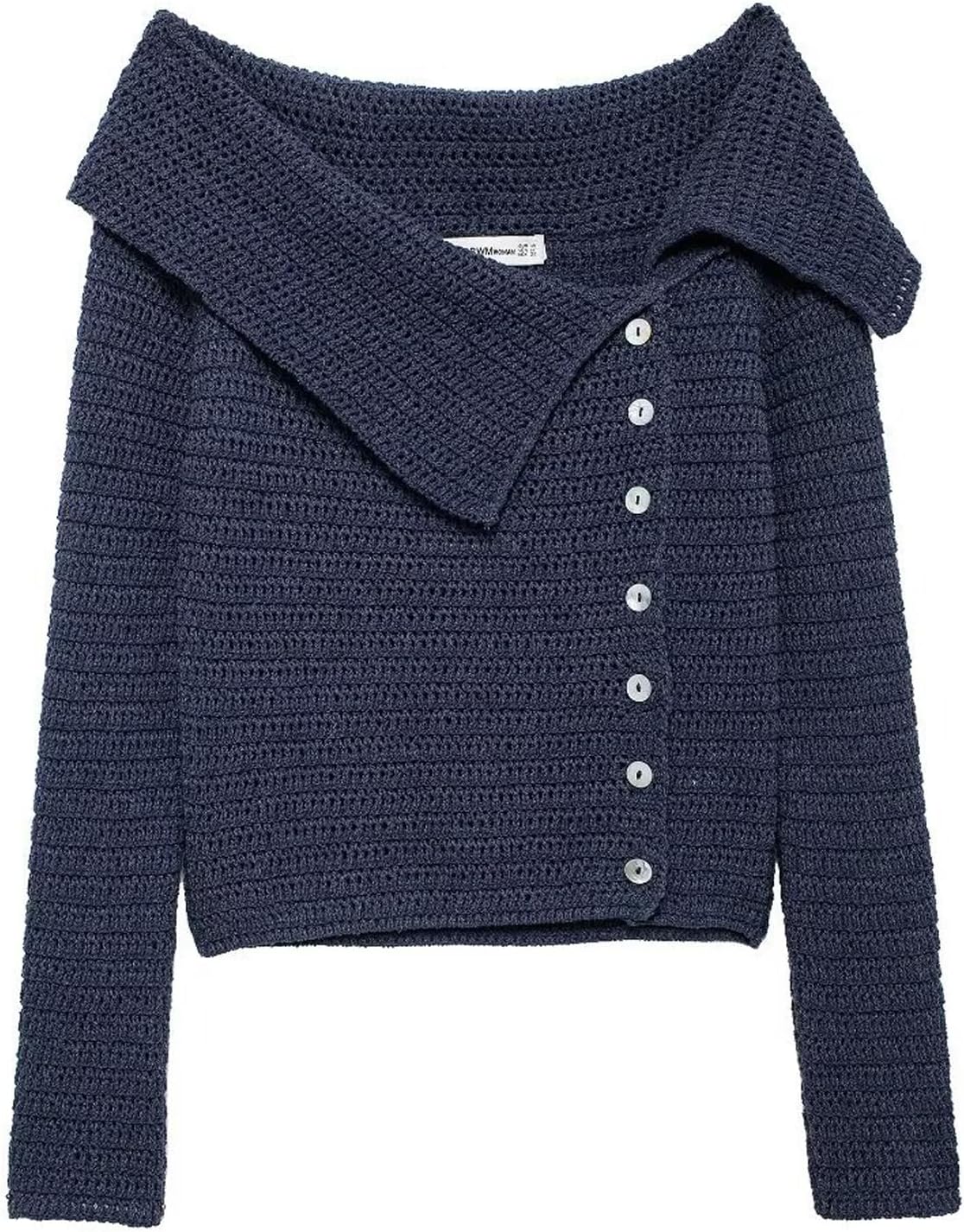 24AWMUKCYEN asymmetric short cardigan 【公式通販】